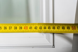 Ikkunakalvon mittaus rullamitalla